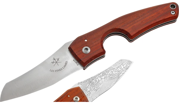 Cuțit Les Fines Lames Le Petit Compass pentru trabucuri, padauk