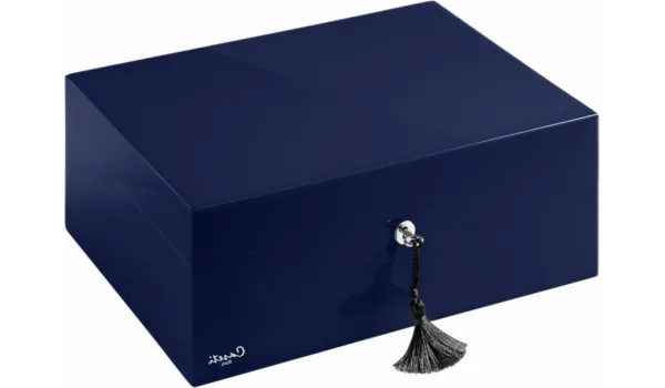 Humidor Caseti Paris albastru închis