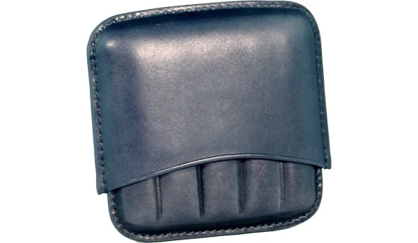 Husă Angelo din piele, albastru cenușiu, pentru 5 trabucuri