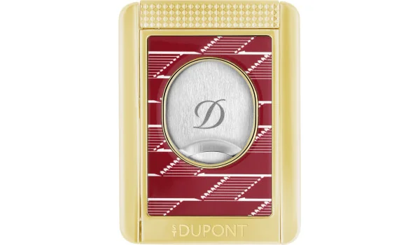 Tăietor și suport S.T. Dupont Monogram 1872 pentru trabucuri, roșu închis 003478