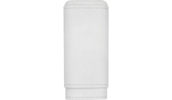 Husă adorini din piele naturală albă pentru 2-3 trabucuri