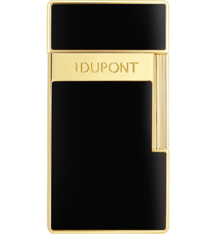 Brichetă S.T. Dupont Biggy, lac negru cu auriu 025222