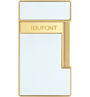 Brichetă S.T. Dupont Slimmy lac alb și auriu 028004