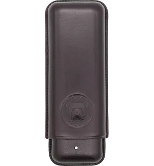 Husă vișinie Bulldog by Dunhill pentru 2 trabucuri Corona Extra