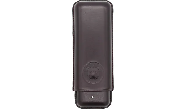 Husă vișinie Bulldog by Dunhill pentru 2 trabucuri Corona Extra