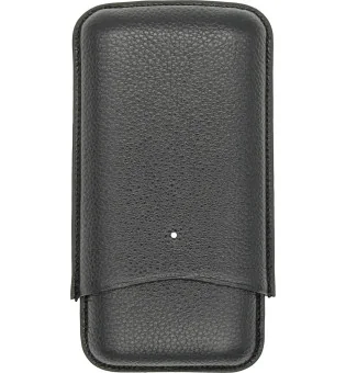 Husă neagră White Spot by Dunhill pentru 3 trabucuri Corona Extra