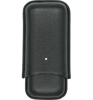 Husă neagră White Spot by Dunhill pentru 2 trabucuri Robusto