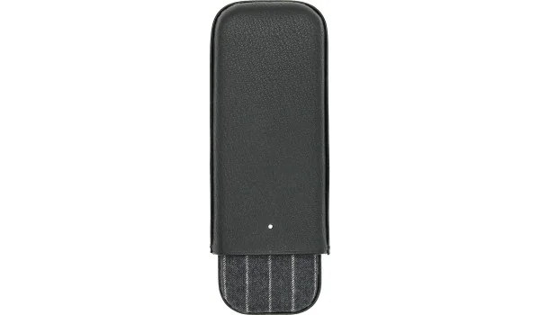 Husă Dunhill Highland, negru și gri cu dungi albe, pentru trabucuri