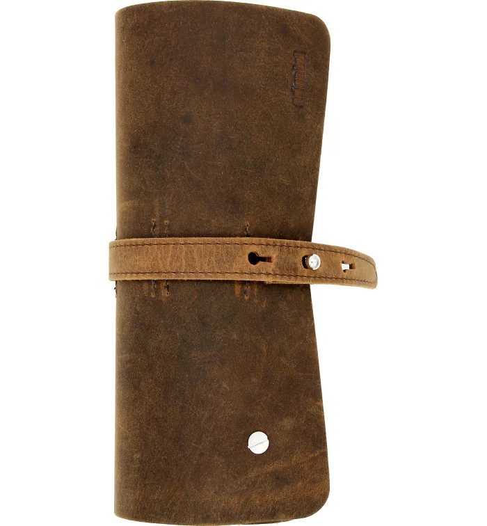 Suport rulat pentru trabucuri adorini piele naturală maro imagine 2