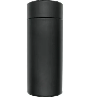 Husa de călătorie BigSmoke tip tub, din piele căptușită cu cedru, pentru trabucuri, cu higrometru inclus