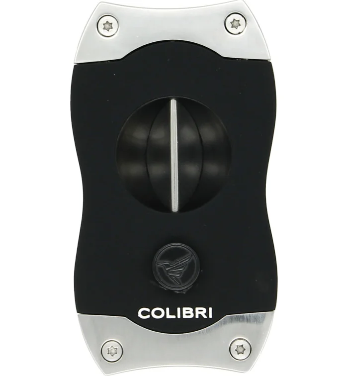 Cutter trabuc Colibri V-Cut negru/crom imagine 8