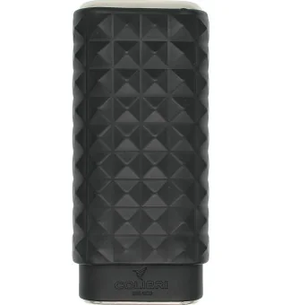 Husă Colibri Quasar pentru trabucuri, negru și crom