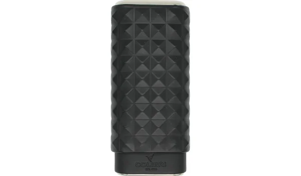 Husă Colibri Quasar pentru trabucuri, negru și crom