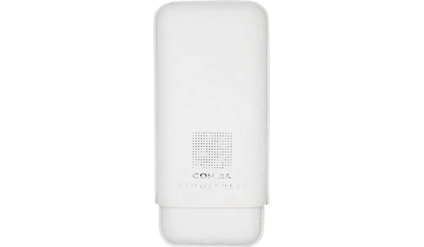 Husă Cohiba Atmosphere din piele pentru trabucuri, alb și argintiu