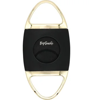 Cutter BigSmoke negru cu auriu, cu lame negre zimțate