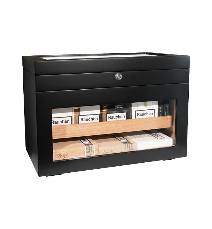 Humidor adorini Portico Deluxe negru