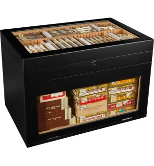 Humidor adorini Portico Deluxe negru
