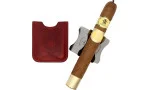 Les Fines Lames Cigar Bench cu husă din piele Cherry Red