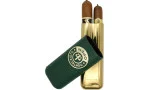 Etui pentru trabucuri Montecristo Open din piele și metal, pentru 2 trabucuri