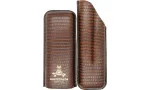 Etui pentru trabucuri Montecristo, piele maro, pentru 2 trabucuri