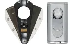 Set Xikar Cohiba Behike pentru tăiat trabucuri și brichetă