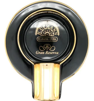 Scrumieră H.Upmann simplă, neagră și aurie