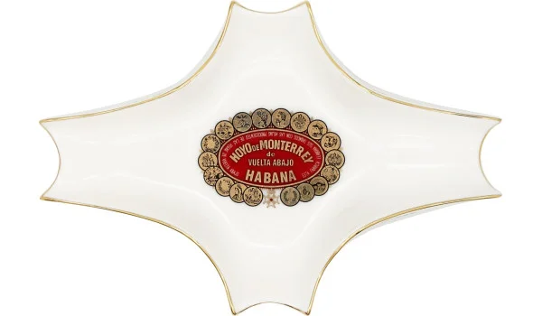 Scrumieră Hoyo de Monterrey albă mică