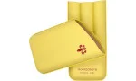 Etui pentru trabucuri Montecristo, galben, pentru 3 trabucuri