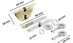 Set argintiu de închidere pentru humidor imagine 6