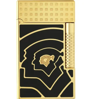 S.T. Dupont Le Grand Lighter Cohiba 60 negru și auriu C23472CL