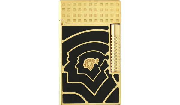 S.T. Dupont Le Grand Lighter Cohiba 60 negru și auriu C23472CL