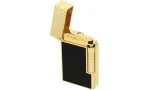 S.T. Dupont Le Grand Lighter Black Lacquer Yellow Gold Diamondhead C23790CL