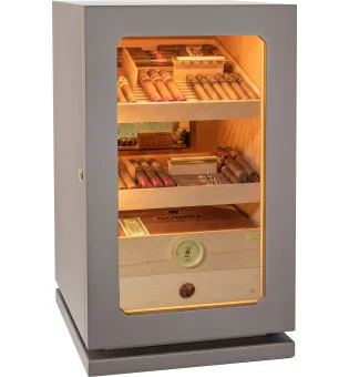 adorini Humidor Lumina Grande Deluxe gri deschis